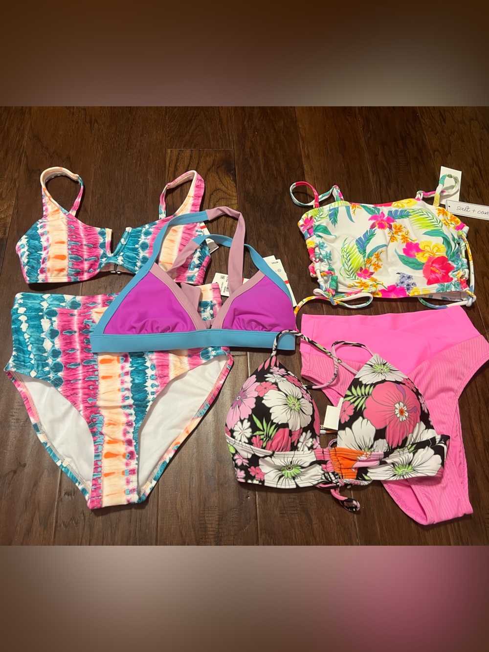 Lot of 6 Pieces Salt + Cove 
Swimwear Mix & Match Size XS 
New  MSRP $135 XSP2
